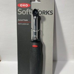 OXO SoftWorks Swivel Peeler Built In Potato Eyer (1) One Stainless Steel Blade